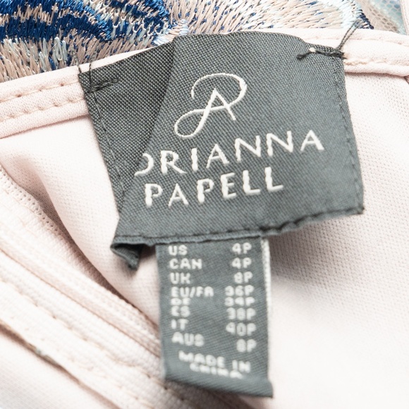 Adrianna Papell Embroidered Floral Sheath Dress - Picture 4 of 12